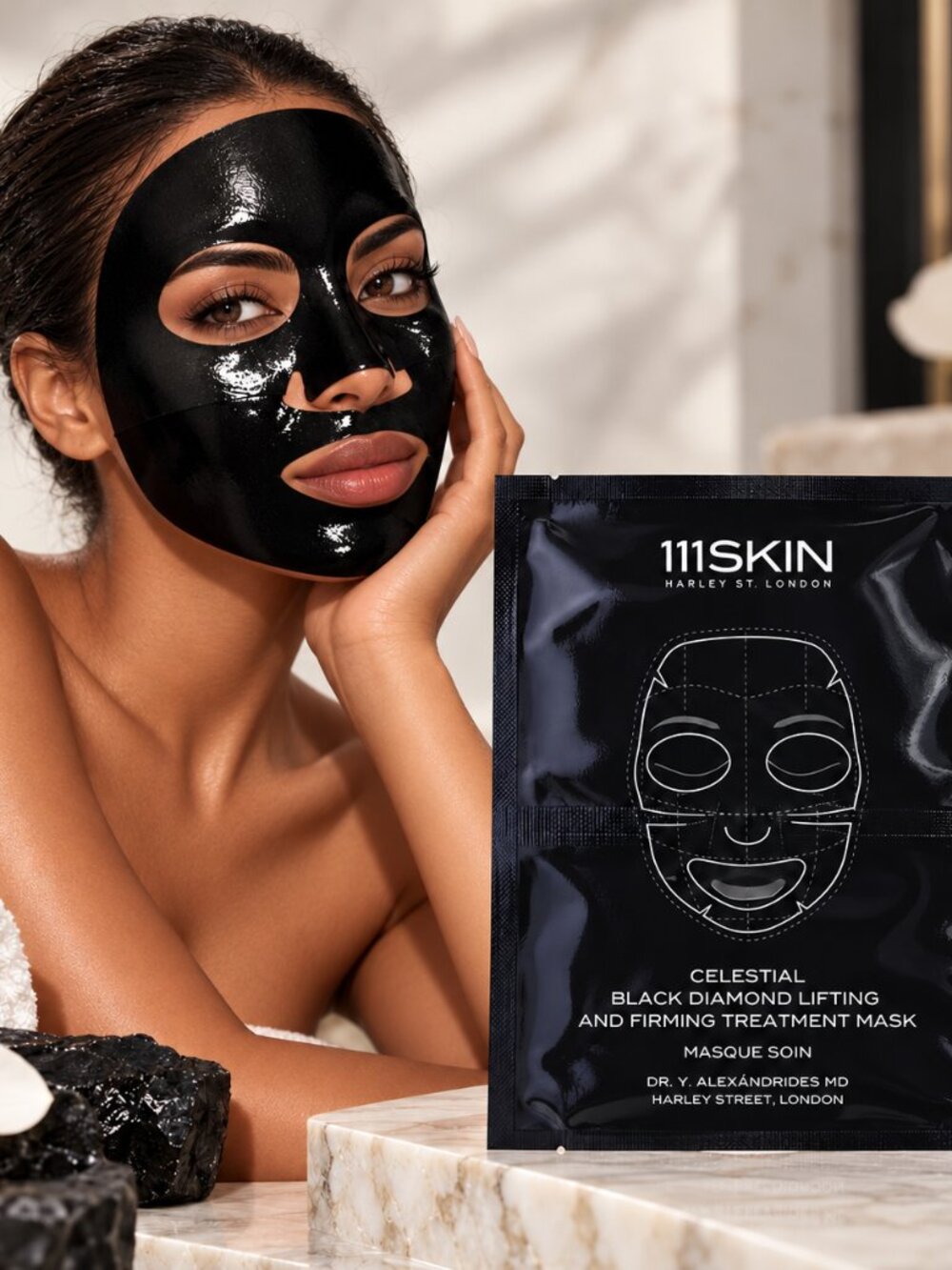111SKIN Celestial Black Diamond Lifting & Firming Treatment Mask – Single Mask